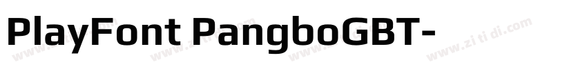PlayFont PangboGBT字体转换